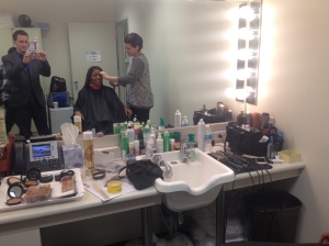 Hair time!! This woman was so nice! 