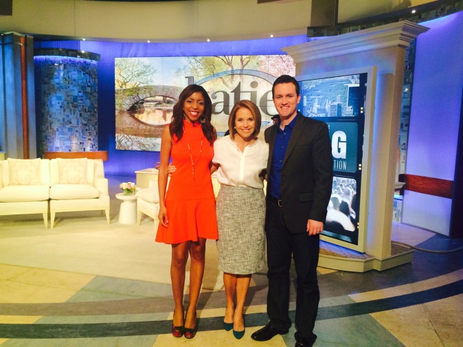 After the show, a professional photographer took our picture. I asked the producer to take a picture with her phone too so I could post it right away :) 