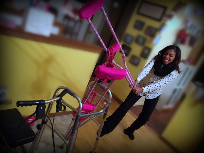 No more walker crutches scooter and boot