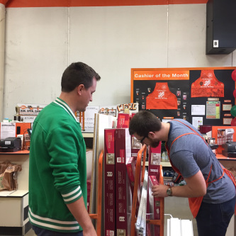 Our cashier was thrilled to ring up all this stuff!